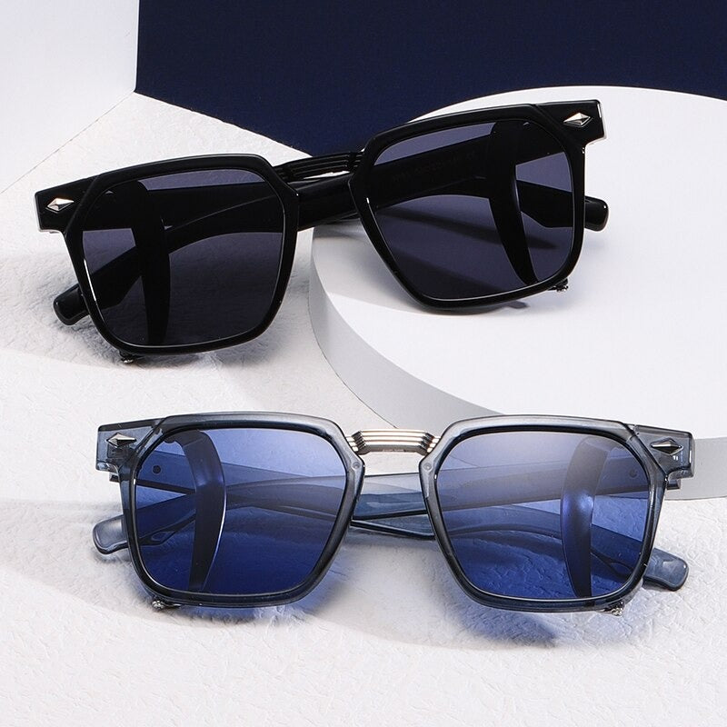Designer Vintage Shades Luxury Square Sunglasses For Men And WomenSun