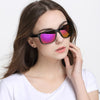 Stylish Purple Square Mirror Sunglasses For Women -SunglassesCraft