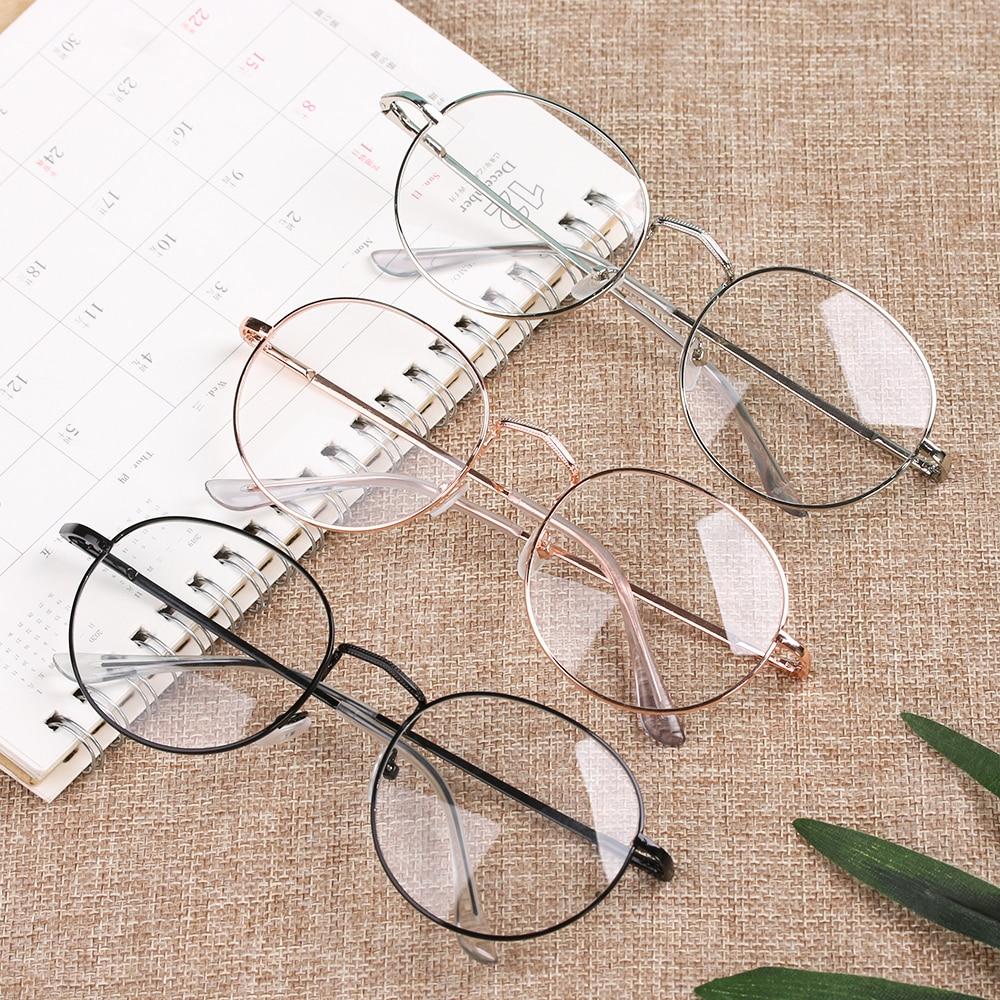 New Fashion Eyeglasses Round Metal Frame Reading Glasses Eyewear Vintage Women Men SunglassesCraft