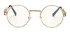 Buy Vintage fashion steampunk glasses round circle metal frame
