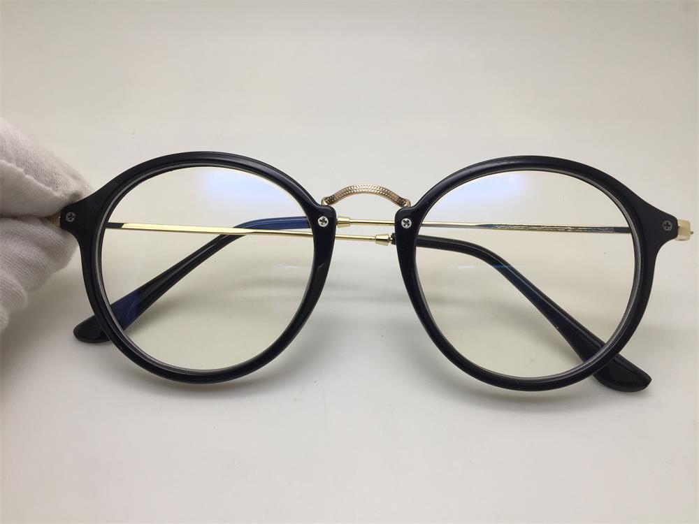 Round Eyewear Transparent Computer Glasses Frame Women Men