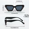 Geometric Angular Frame Glasses – Trendy Decorative Eyewear