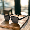 Semi-Rimless Square Gradient Sunglasses For Unisex-SunglassesCraft