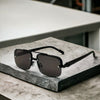 Semi-Rimless Square Gradient Sunglasses For Unisex-SunglassesCraft