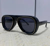 Stylish Rubber Effect Nylon Pilot Frame Sunglasses For Unisex-SunglassesCraft