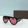 Classic Oversized Oval Sides Acetate Sunglasses For Unisex-SunglassesCraft