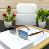 Rimless Rectangular Sunglasses For Men And Women-SunglassesCraft