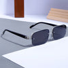 Classic Retro Semi-Rimless Square Sunglasses For Unisex-SunglassesCraft