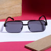 Classic Retro Semi-Rimless Square Sunglasses For Unisex-SunglassesCraft