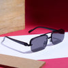 Classic Retro Semi-Rimless Square Sunglasses For Unisex-SunglassesCraft