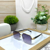 Semi Rimless Sunglasses For Men And Women-SunglassesCraft