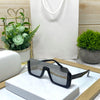 Trendy Oversize Half Frame Square Sunglasses Unisex-SunglassesCraft