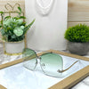 Trendy Oversized Frameless Square Sunglasses Unisex-SunglassesCraft