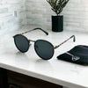 Round Oval Double Rim Retro Sunglasses For Unisex-SunglassesCraft