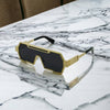 One-Piece Vintage Oversized Square Sunglasses For Unisex-SunglassesCraft