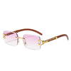 New Caterside Rectangle Rimless Sunglasses For Men And Women-SunglassesCraft