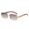 New Caterside Rectangle Rimless Sunglasses For Men And Women-SunglassesCraft