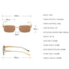 Small Square Eyewear Rimless Sunglasses For Men Women-SunglassesCraft