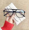 Retro New Oversize Anti Blue Ray Glasses For Men And Women-SunglassesCraft