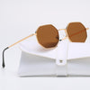 classic polygon Vintage Metal Sunglasses For Men And Women-SunglassesCraft