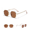 classic polygon Vintage Metal Sunglasses For Men And Women-SunglassesCraft