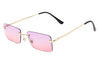 Luxury Design  Rimless Sunglasses For Men And Womem-SunglassesCraft