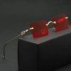 2023 Fashionable Square Rimless Sunglasses For Men And Women-SunglassesCraft