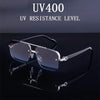 Semi-Rimless Square Gradient Sunglasses For Unisex-SunglassesCraft