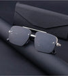 Semi-Rimless Square Gradient Sunglasses For Unisex-SunglassesCraft