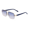 Semi-Rimless Square Gradient Sunglasses For Unisex-SunglassesCraft