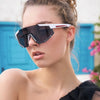 Sporty Oversized Shield Sunglasses For Unisex-SunglassesCraft