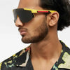 Sporty Oversized Shield Sunglasses For Unisex-SunglassesCraft