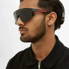 Sporty Oversized Shield Sunglasses For Unisex-SunglassesCraft