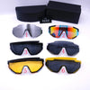 Sporty Oversized Shield Sunglasses For Unisex-SunglassesCraft