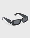 Rectangular-Frame Acetate Sunglasses For Unisex-SunglassesCraft