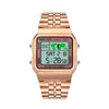 Brand Business Alarm Clock Countdown World Map Luminous Mode Stainless Steel Electronic Digital Watch