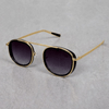 Trendy Round Black-Gradient Sunglasses For Men And Women-SunglassesCraft