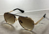 Gold/Black Grey Blue Shaded Lens Pilot Unisex Sunglasses-SunglassesCraft