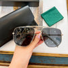Trendy Pilot Style Oversized Square Frame Sunglasses For Unisex-SunglassesCraft