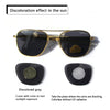 Vintage Military Pilot Designer Polarized Aviation Lens Brand Sunglasses For Men And Women-SunglassesCraft