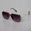 Classic Candy Oversized Black-Gradient Square Sunglasses For Men And Women-SunglassesCraft