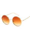Retro Steampunk Fashion Round Metal Frame Sunglasses For Unisex-SunglassesCraft