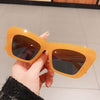 2021 Brand Design Thick Frame 90s Fashion Outfit Vintage Oversized Cat Eye  Women Sunglasses-SunglassesCraft