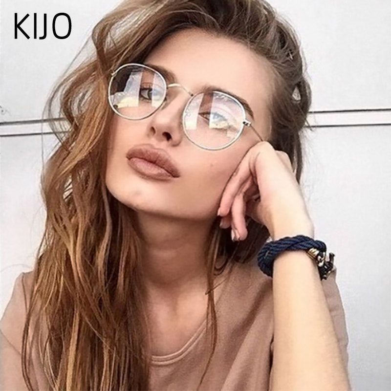 Latest Girls Fashion Trends Transparent Stylish Glasses Glasses