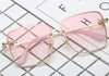 Most Stylish Square Bee Gradient Sunglasses For Women-SunglassesCraft