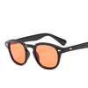 Fashion Johnny Depp Style Round Sunglasses With Clear Tinted Lens For Unisex-SunglassesCraft