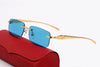 2021 Retro Rimless Brand Sunglasses For Unisex-SunglassesCraft