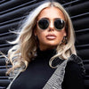 Designer Retro Round Brand Sunglasses For Unisex-SunglassesCraft