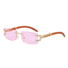 Shiny Vintage Rimless Brand Sunglasses For Unisex-SunglassesCraft