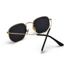 Classic Retro High Quality Metal Frame Gradient Reflective Sunglasses For Men And Women-SunglassesCraft